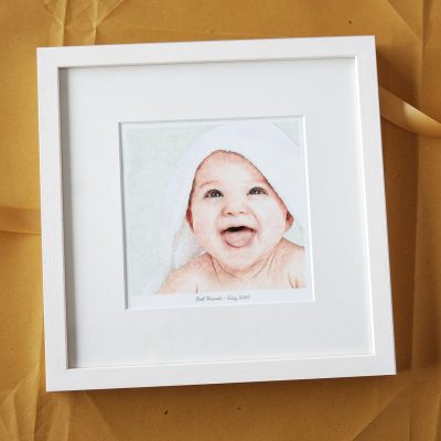 Baby Pencil Style Portrait Gift