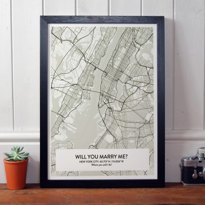 Custom Street Map Print | Wedding & Anniversary Gift