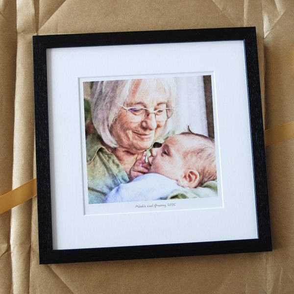 GrandMother-and-Baby-Portrait-Gift-Colour-Full-Black-Frame-2.jpg