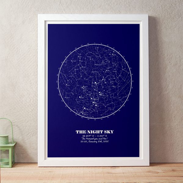 Your Night Sky Print Navy